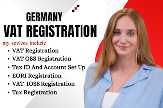 provide german tax filling,oss tax registration,eu vat oss,support, steuberater