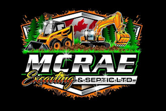 create exclusive and marvelous excavting logo design