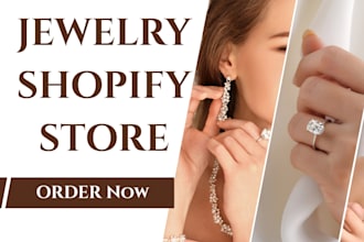 design jewelry shopify store necklace website bracelet website fashion website