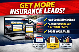 build a high converting insurance leads generation website landing page