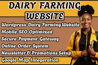 wordpress dairy farm website livestock farm website organic dairy website