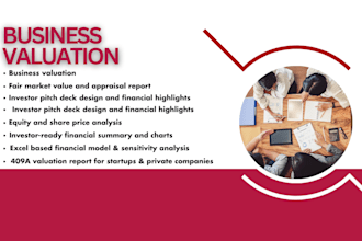 do business valuation, bpo report, qoe report, ibo model and equity valuation