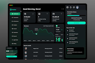 design dashboard, saas, CRM and admin panel UI design