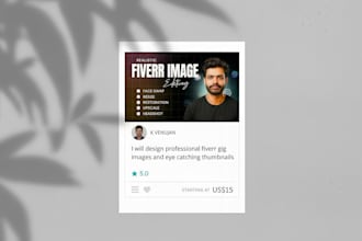 design high CTR fiverr gig cover image