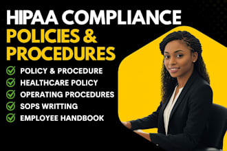 develop hipaa compliant healthcare policies procedures and compliance manuals