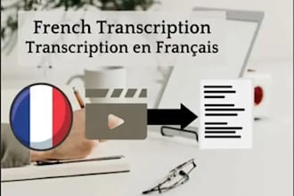 transcription audio video podcast manuscrit french, typing relecture correction