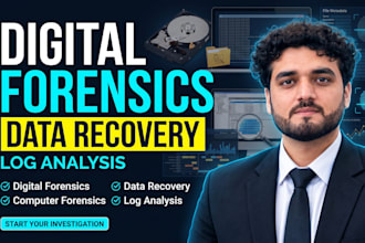 perform digital forensics,data recovery and data analystics for log analysis