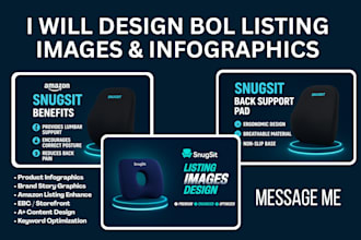 design bol listing images, infographics for sales conversion