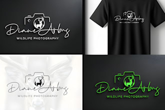 make modern watermark, signature, photography, handwritten or typhography logo
