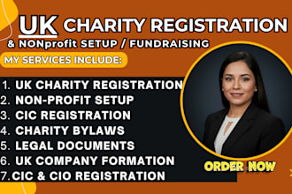 register uk charity as cio with uk charity commission, cic, vat, uk ltd company
