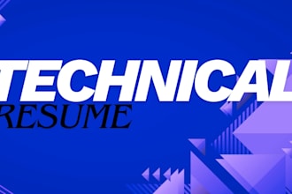 write ats resume for tech, it support, project management pmp svp resume