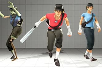 port convert fix rig remodel 3d mmd sfm fnf vrm tf2 charact blender unity