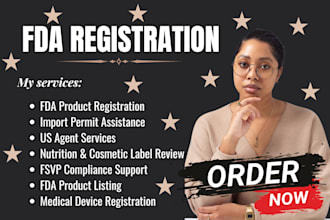 do US fda registration and US agent