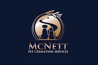design modern animal, dog, cat, pet care and veterinary clinic logo