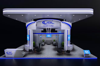 design 3d trade booth, contemporary exhibition stalls or event stand