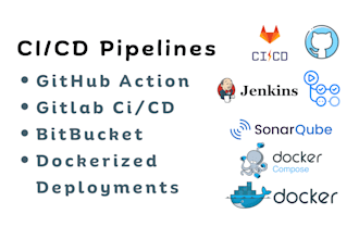 setup cicd pipeline for github action gitlab bitbucket