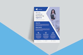 design a modern business flyer or company brochure