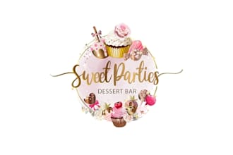 create a luxury cake shop, bakery, dessert bar or cupcake logo design
