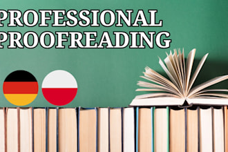 be your native polish and german proofreader