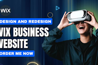 design wix business website, redesign modern responsive wix website edit wix