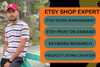 create your etsy store, design products, and fully optimize your listings
