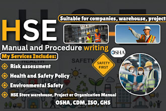 create health and safety policy and procedures, employees handbook for business