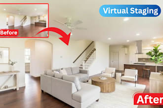 do real estate virtual staging and digital renovation for your listing