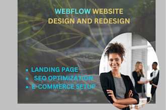 design or redesign a professional webflow website
