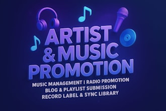 do music promotion, radio promotion, music blog submission, playlist submission