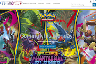 design pokemon website pokemon store trading card shopify store game card store
