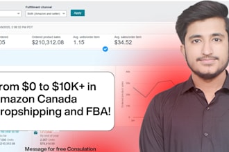 be your amazon canada drop shipping and fba virtual assistant