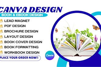 design professional lead magnet, lead magnet design, brochure design, workbook