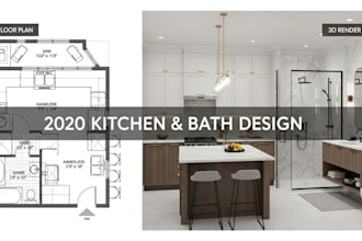 design 2020 kitchen and bath 2d floor plan 3d render