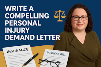 write a compelling personal injury demand letter for your accident or insurance