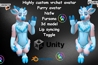 do vrchat furry avatar 3d vrchat avatar fursona vrc furry nsfw avatar vr