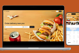 build food delivery shopify store, meal prep website, food delivery website