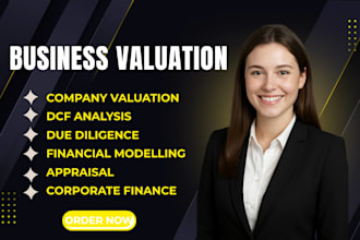 business valuation, company valuation financial model dcf analysis lbo model cpa