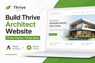 build thrive architect website thrive theme thrive suite architecture website