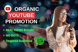 organically grow youtube views and subscribers for new USA channels