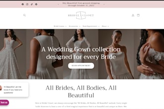 design squarespace bridal shop shoe sneaker hat jewelry watch store bridal live