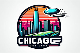 design outstanding modern chicago disc golf club logo with express delivery