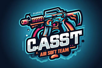 design eye catchy classic air soft team logo in 12 hours