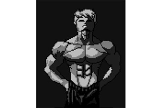 pixel art detailed and nsfw