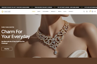 design jewelry website jewelry shopify store fashion store necklace store