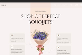 design flower shopify store florist store