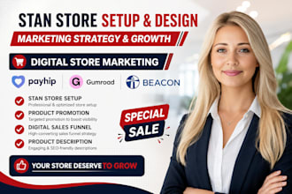 be your stan store setup, stan store marketing, beacon ai, payhip, gumroad
