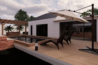 2d 3d landscape design gardens patio terrace pool pavilion deck outdoor space