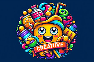 do a creative vending machine mascot logo design