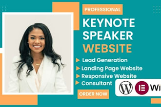 keynote speaker website, public speaker website performance coach website wix