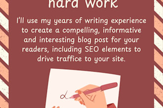 write a blog post for you